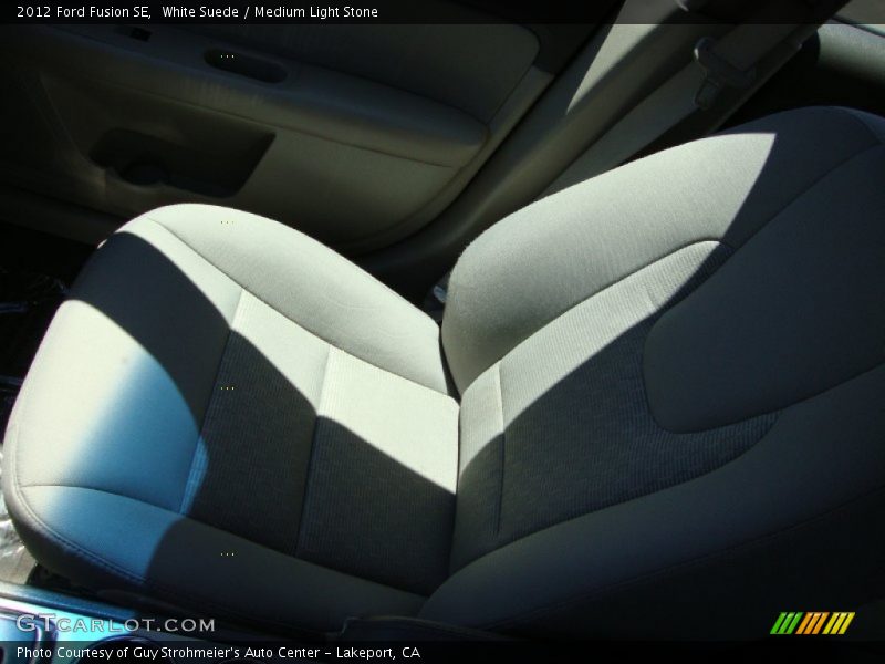 White Suede / Medium Light Stone 2012 Ford Fusion SE