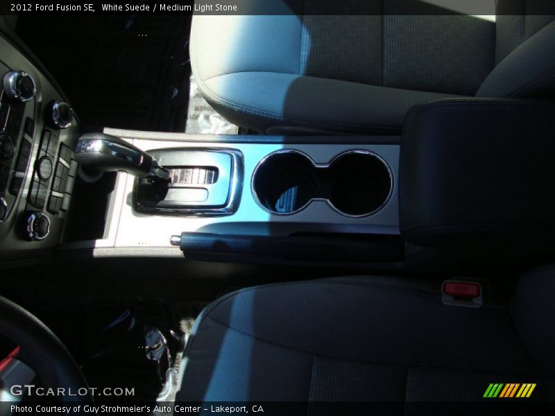 White Suede / Medium Light Stone 2012 Ford Fusion SE