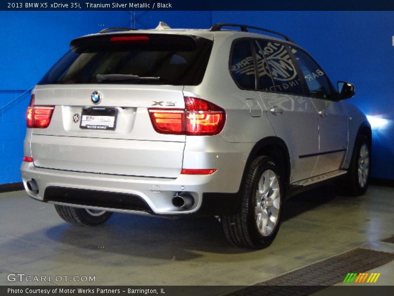 Titanium Silver Metallic / Black 2013 BMW X5 xDrive 35i