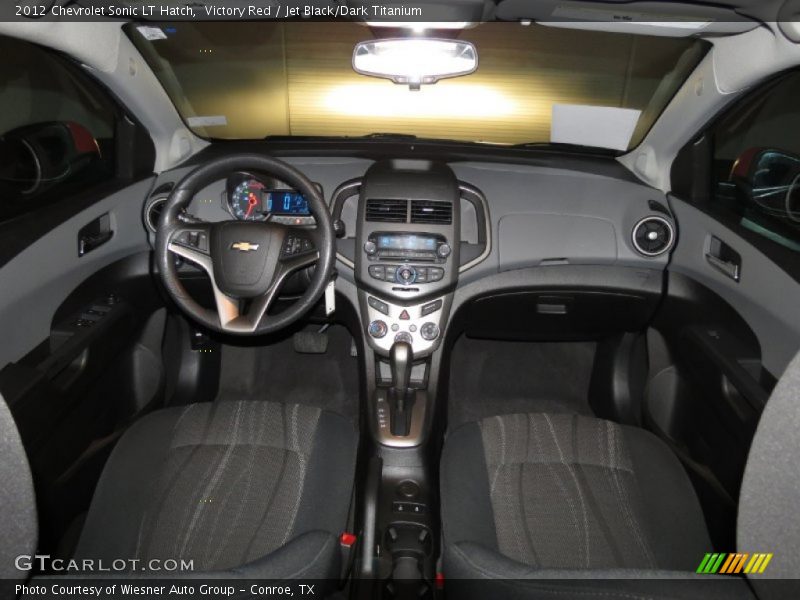 Victory Red / Jet Black/Dark Titanium 2012 Chevrolet Sonic LT Hatch