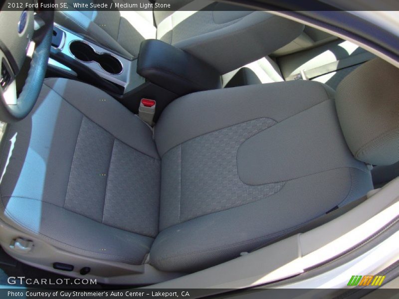 White Suede / Medium Light Stone 2012 Ford Fusion SE