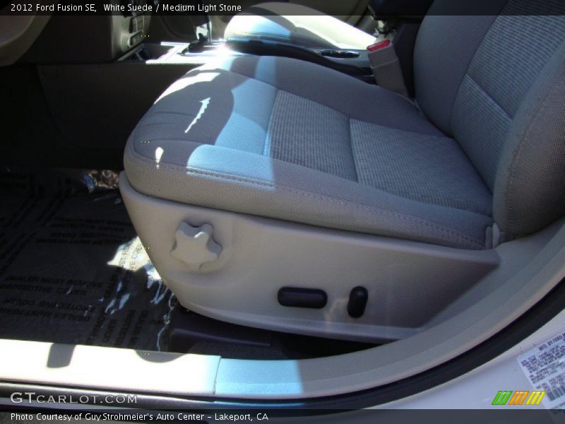 White Suede / Medium Light Stone 2012 Ford Fusion SE