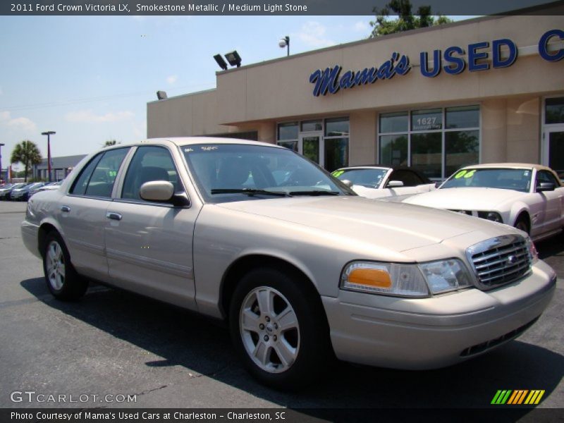 Smokestone Metallic / Medium Light Stone 2011 Ford Crown Victoria LX