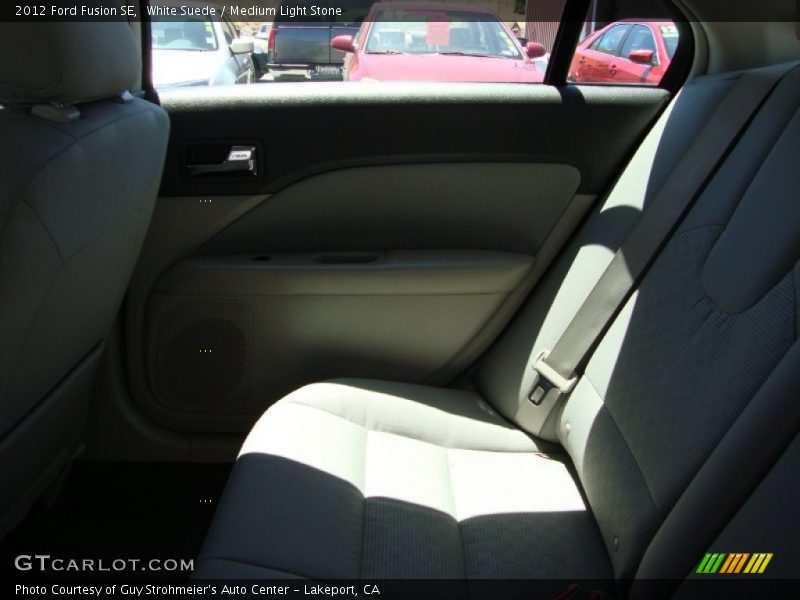 White Suede / Medium Light Stone 2012 Ford Fusion SE