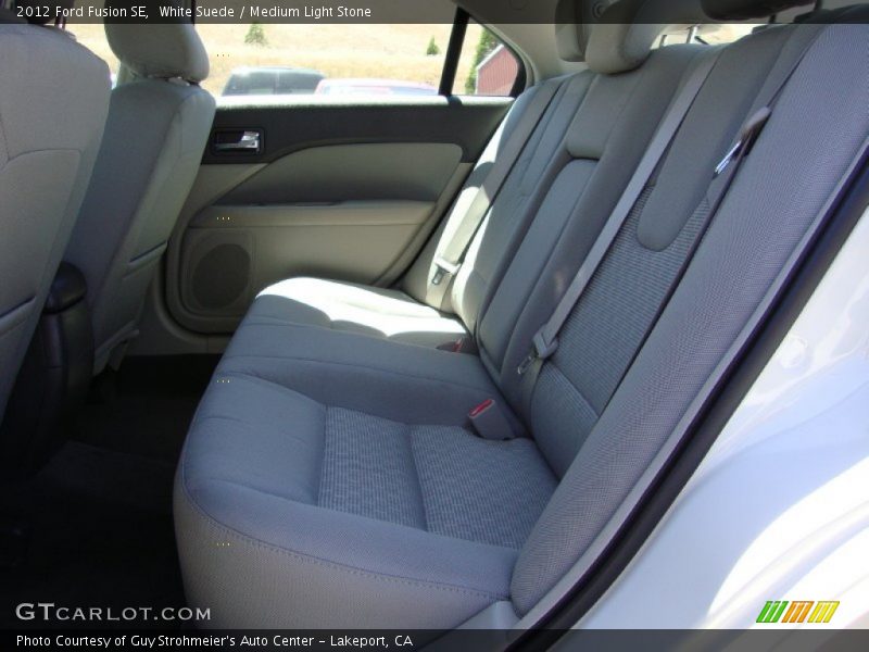 White Suede / Medium Light Stone 2012 Ford Fusion SE