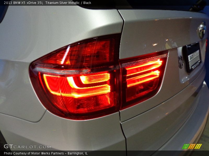 Titanium Silver Metallic / Black 2013 BMW X5 xDrive 35i