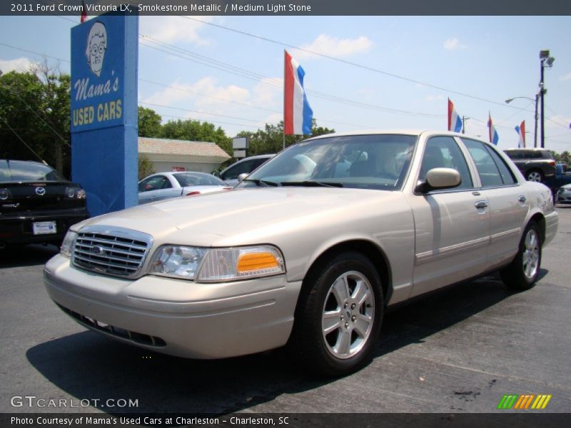 Smokestone Metallic / Medium Light Stone 2011 Ford Crown Victoria LX