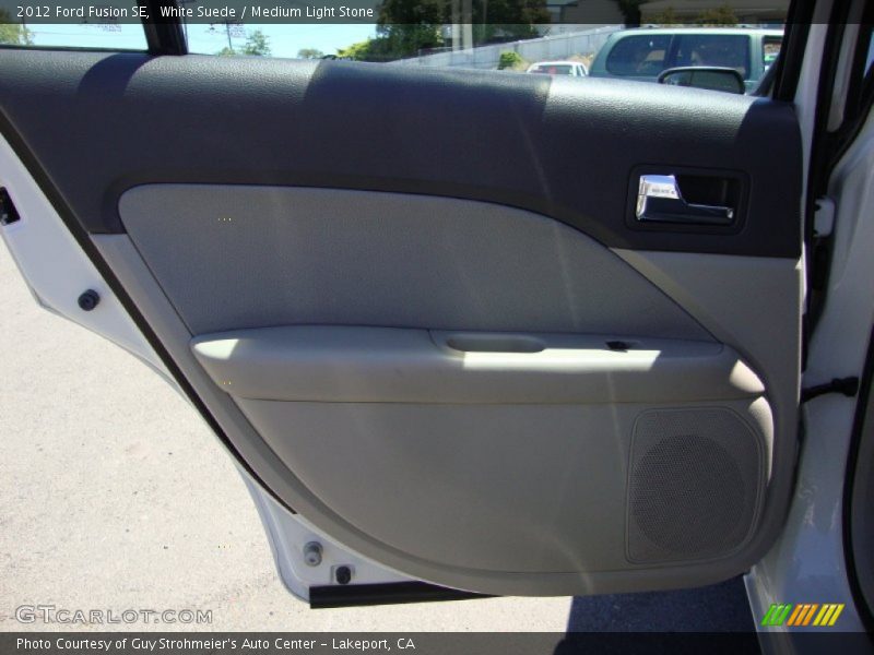 White Suede / Medium Light Stone 2012 Ford Fusion SE