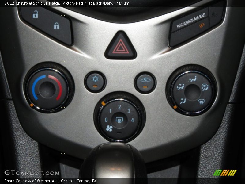 Victory Red / Jet Black/Dark Titanium 2012 Chevrolet Sonic LT Hatch