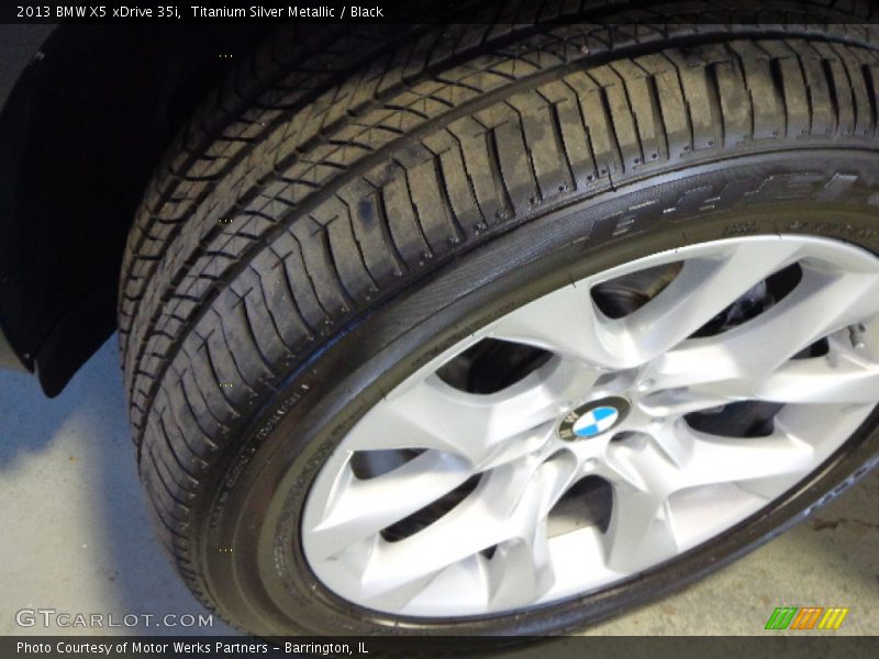 Titanium Silver Metallic / Black 2013 BMW X5 xDrive 35i