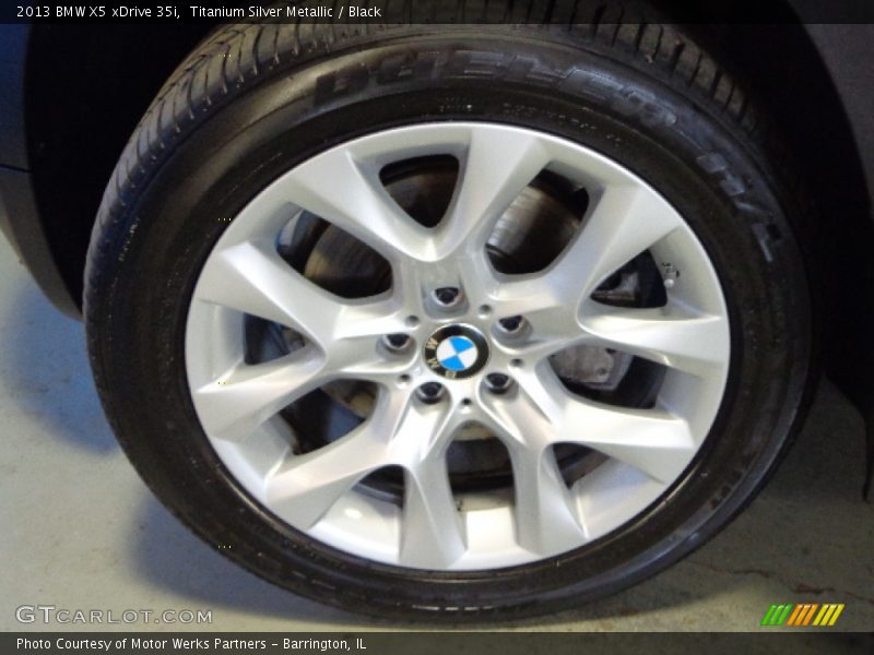 Titanium Silver Metallic / Black 2013 BMW X5 xDrive 35i