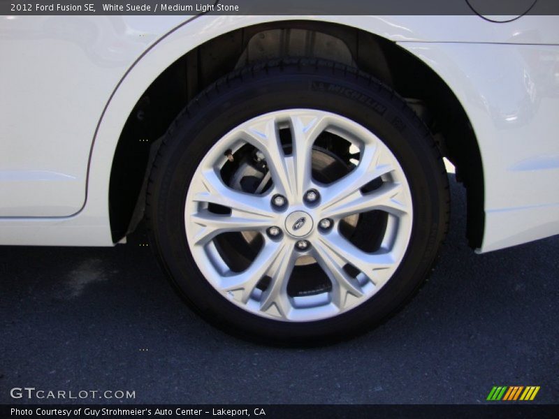 White Suede / Medium Light Stone 2012 Ford Fusion SE