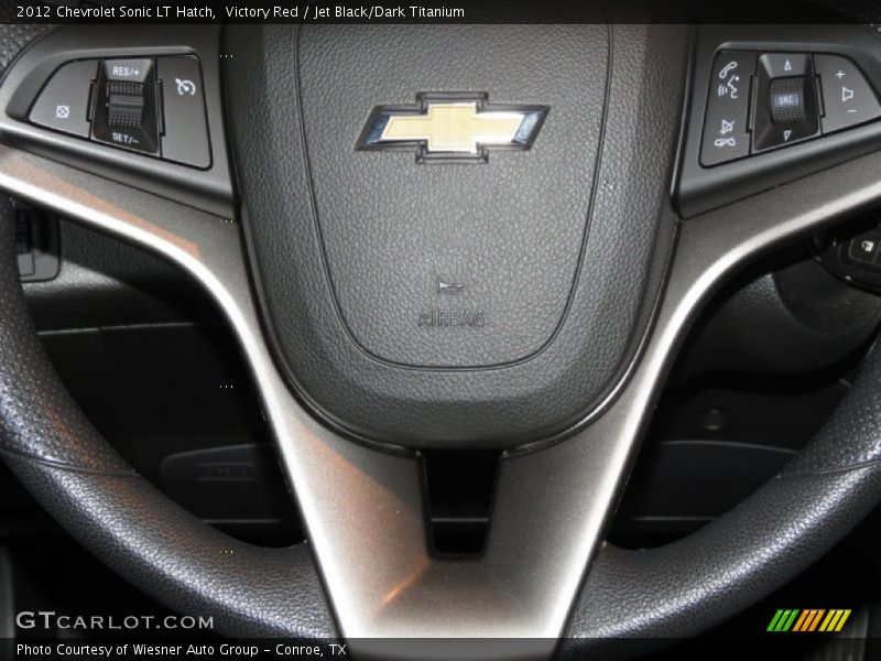 Victory Red / Jet Black/Dark Titanium 2012 Chevrolet Sonic LT Hatch