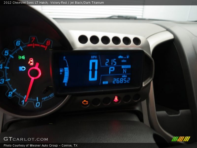 Victory Red / Jet Black/Dark Titanium 2012 Chevrolet Sonic LT Hatch