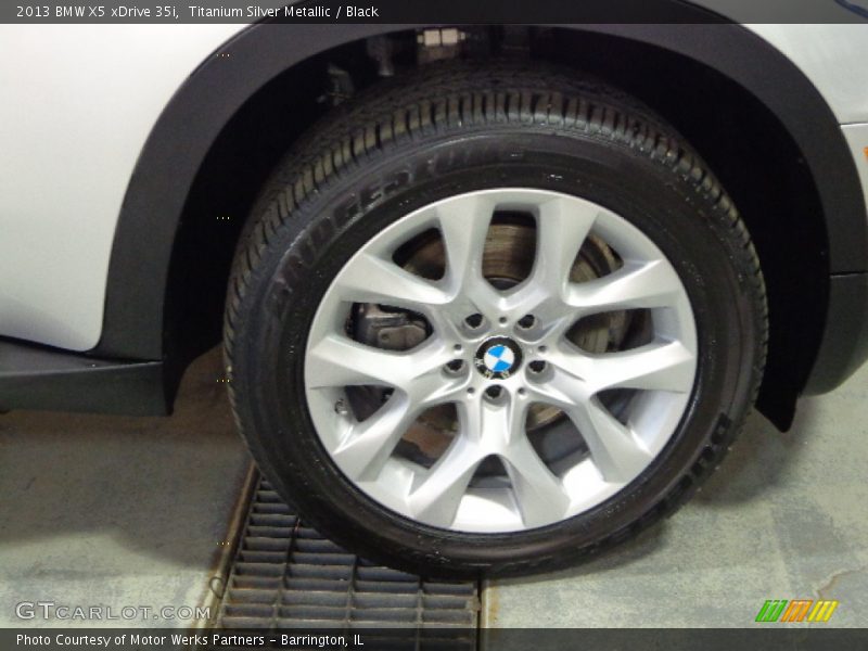 Titanium Silver Metallic / Black 2013 BMW X5 xDrive 35i