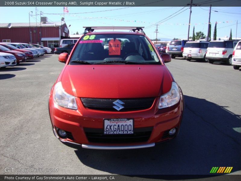 Sunlight Copper Metallic / Black 2008 Suzuki SX4 Crossover Touring AWD