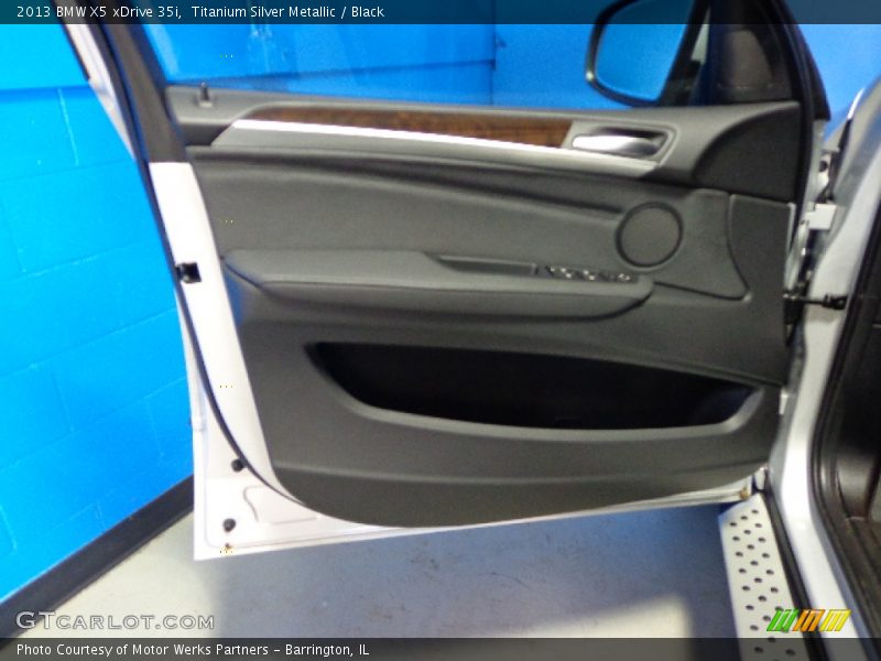 Titanium Silver Metallic / Black 2013 BMW X5 xDrive 35i