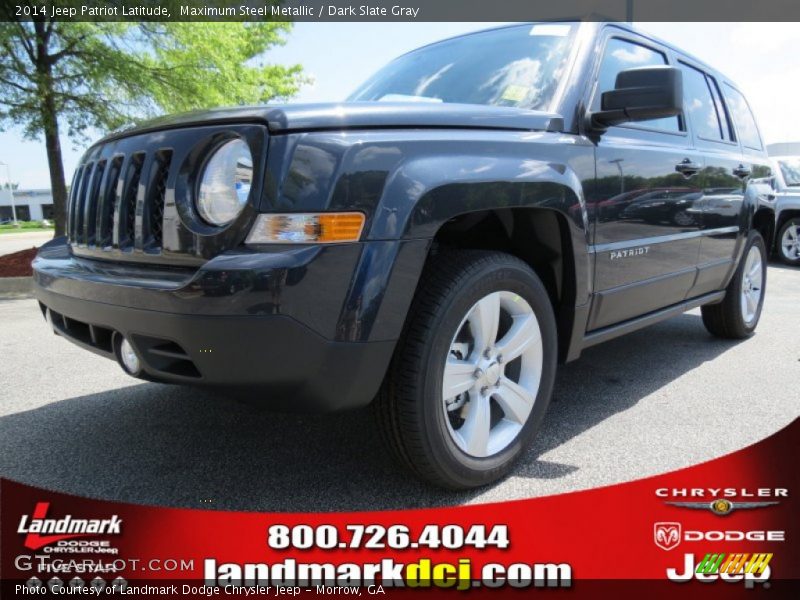 Maximum Steel Metallic / Dark Slate Gray 2014 Jeep Patriot Latitude