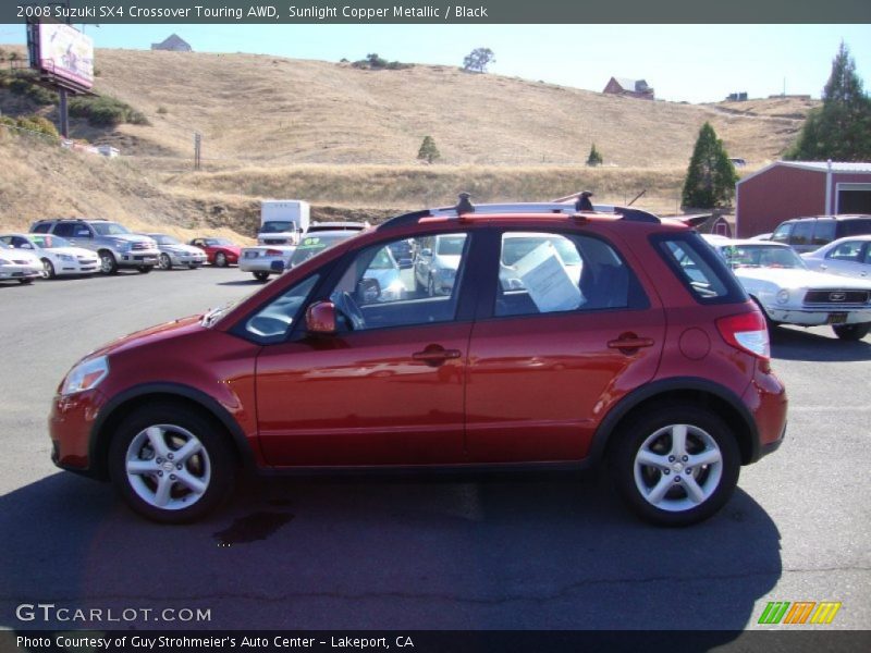 Sunlight Copper Metallic / Black 2008 Suzuki SX4 Crossover Touring AWD