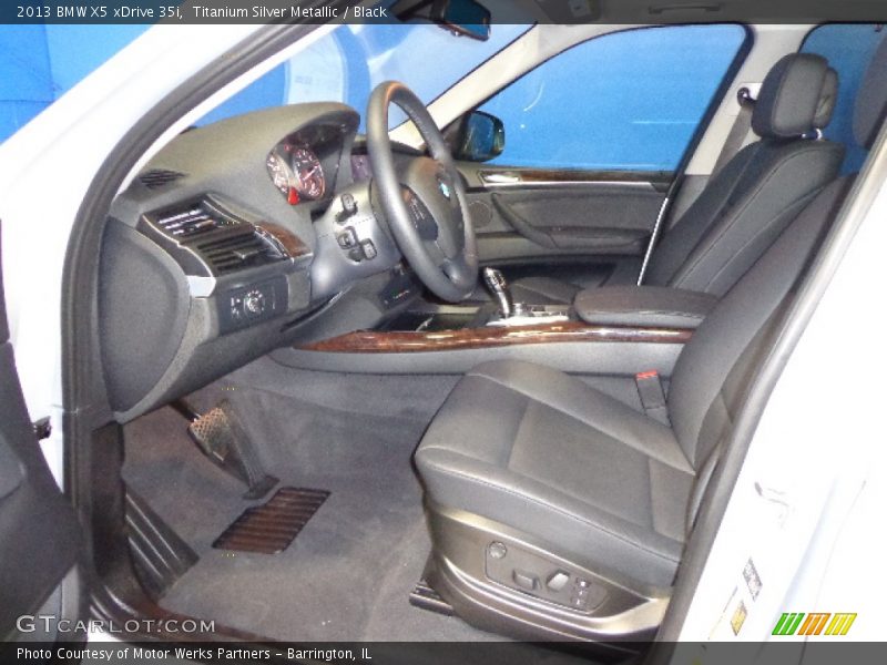 Titanium Silver Metallic / Black 2013 BMW X5 xDrive 35i