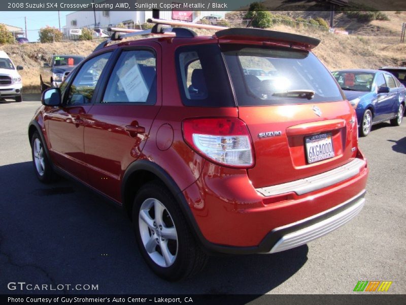 Sunlight Copper Metallic / Black 2008 Suzuki SX4 Crossover Touring AWD