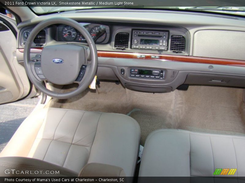 Smokestone Metallic / Medium Light Stone 2011 Ford Crown Victoria LX