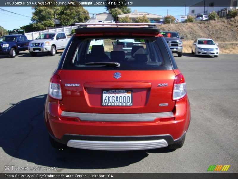 Sunlight Copper Metallic / Black 2008 Suzuki SX4 Crossover Touring AWD