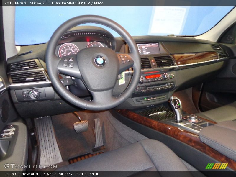 Titanium Silver Metallic / Black 2013 BMW X5 xDrive 35i
