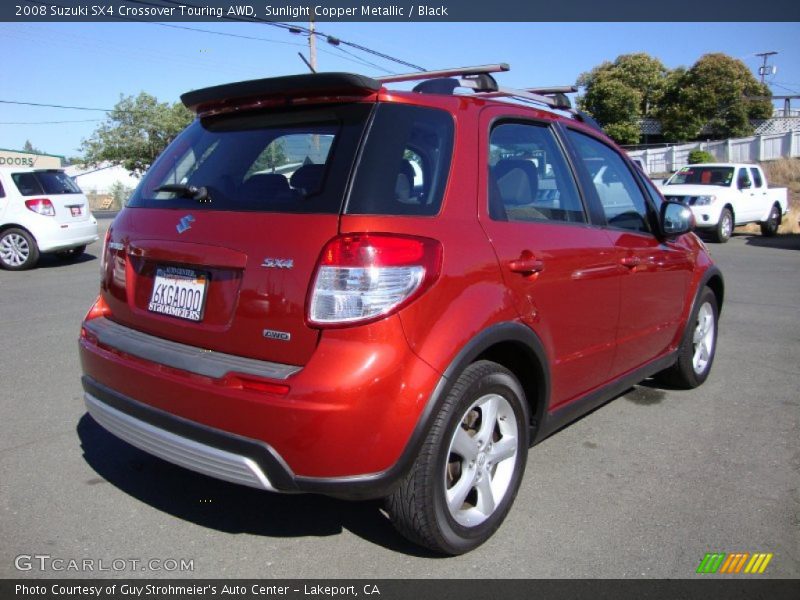 Sunlight Copper Metallic / Black 2008 Suzuki SX4 Crossover Touring AWD