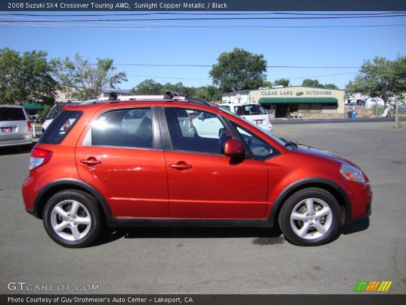 Sunlight Copper Metallic / Black 2008 Suzuki SX4 Crossover Touring AWD