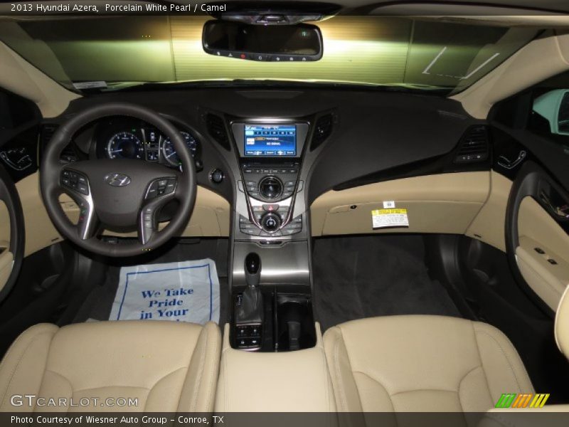 Porcelain White Pearl / Camel 2013 Hyundai Azera