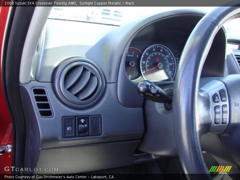 Sunlight Copper Metallic / Black 2008 Suzuki SX4 Crossover Touring AWD