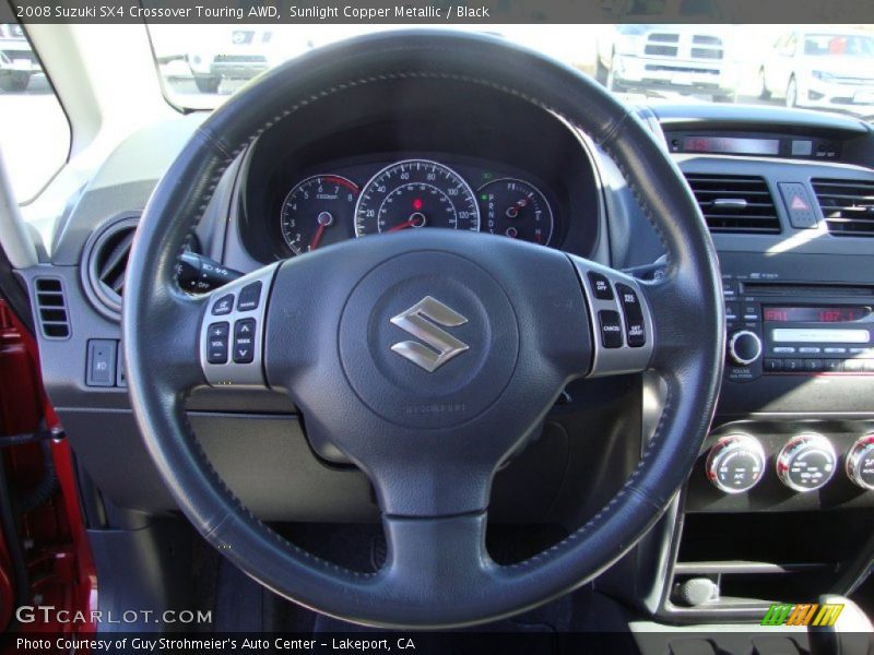 Sunlight Copper Metallic / Black 2008 Suzuki SX4 Crossover Touring AWD