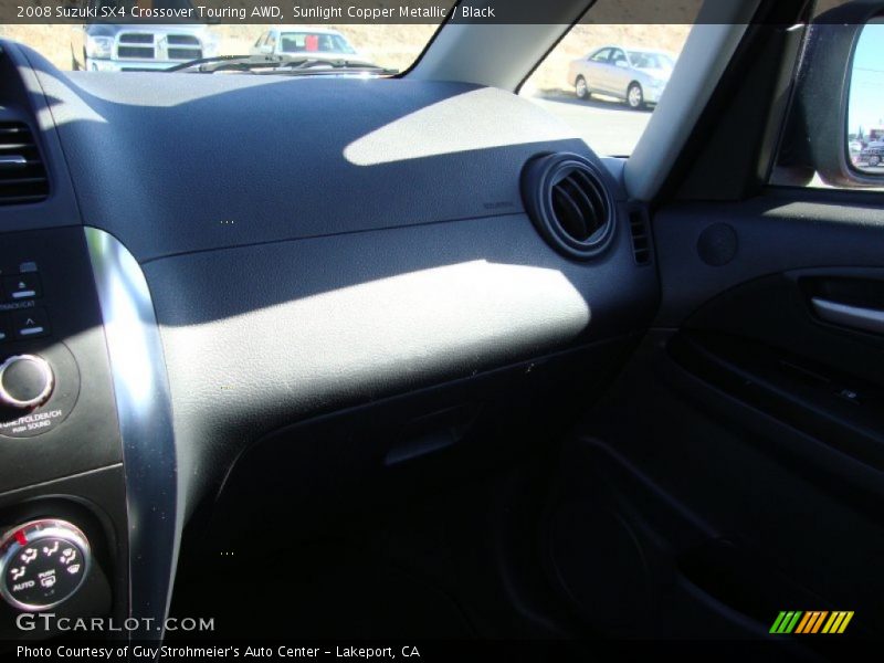 Sunlight Copper Metallic / Black 2008 Suzuki SX4 Crossover Touring AWD