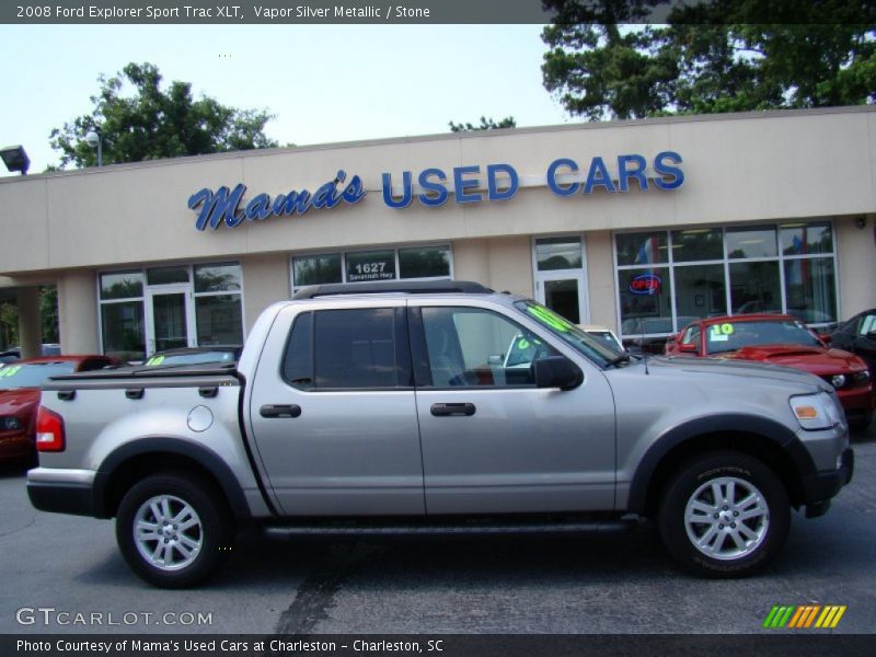 Vapor Silver Metallic / Stone 2008 Ford Explorer Sport Trac XLT