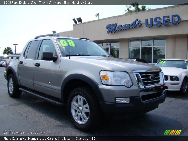 Vapor Silver Metallic / Stone 2008 Ford Explorer Sport Trac XLT