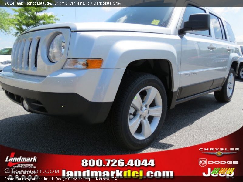 Bright Silver Metallic / Dark Slate Gray 2014 Jeep Patriot Latitude