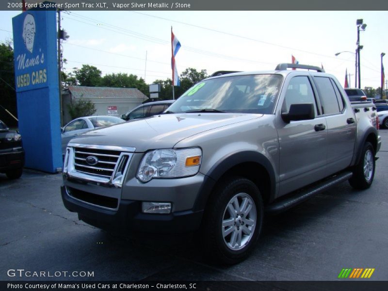 Vapor Silver Metallic / Stone 2008 Ford Explorer Sport Trac XLT