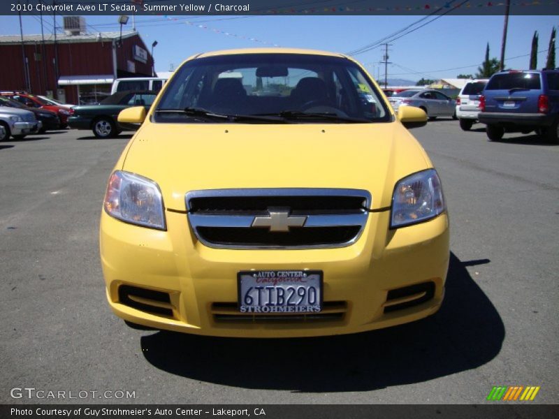 Summer Yellow / Charcoal 2010 Chevrolet Aveo LT Sedan