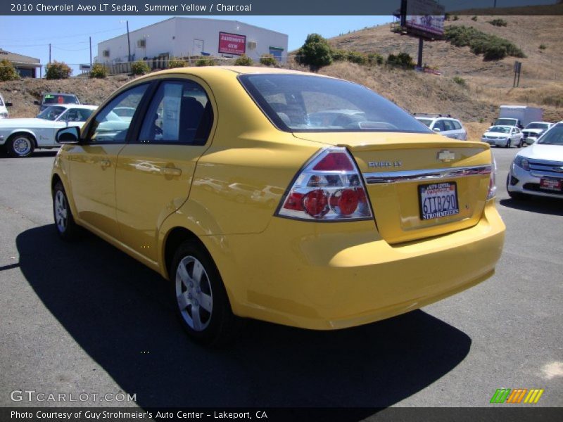 Summer Yellow / Charcoal 2010 Chevrolet Aveo LT Sedan
