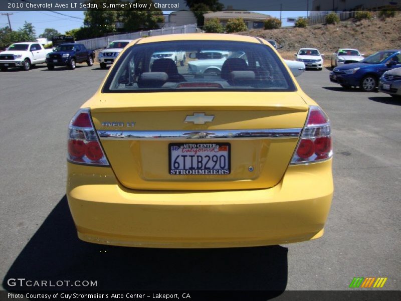 Summer Yellow / Charcoal 2010 Chevrolet Aveo LT Sedan