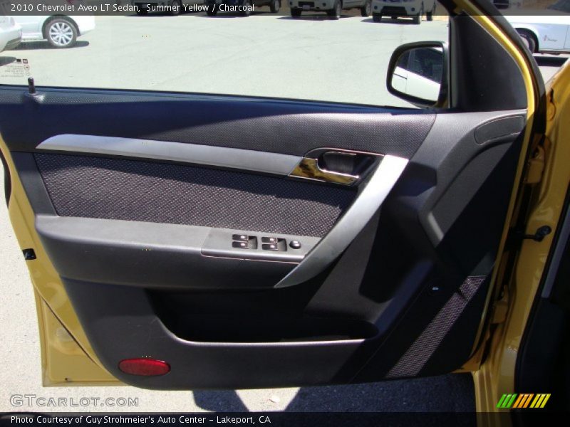 Summer Yellow / Charcoal 2010 Chevrolet Aveo LT Sedan