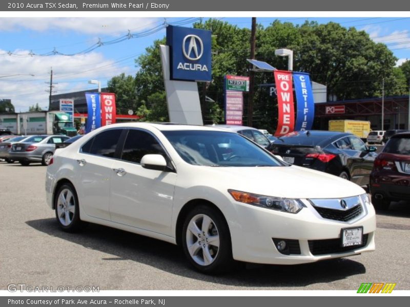 Premium White Pearl / Ebony 2010 Acura TSX Sedan