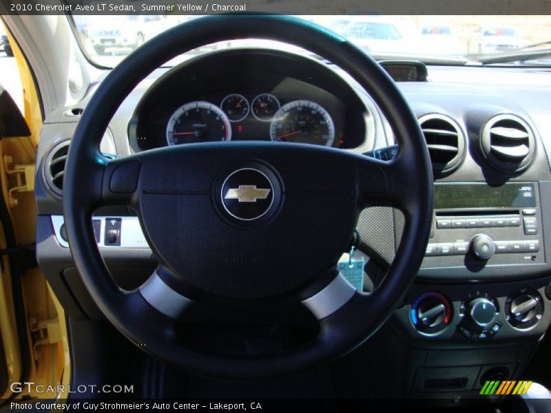 Summer Yellow / Charcoal 2010 Chevrolet Aveo LT Sedan