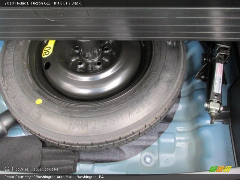 Iris Blue / Black 2010 Hyundai Tucson GLS