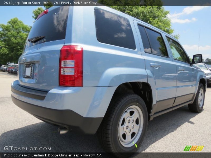 Winter Chill Pearl / Dark Slate Gray 2014 Jeep Patriot Sport