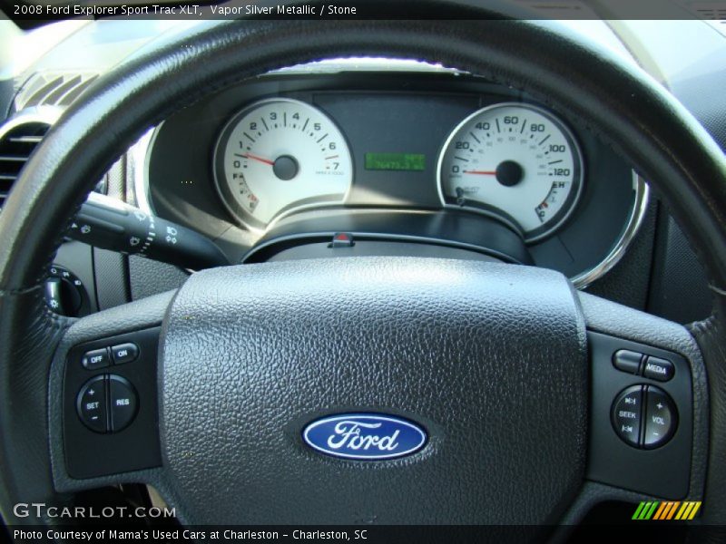 Vapor Silver Metallic / Stone 2008 Ford Explorer Sport Trac XLT