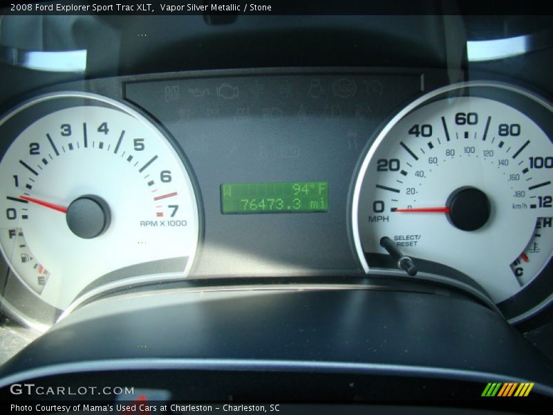 Vapor Silver Metallic / Stone 2008 Ford Explorer Sport Trac XLT