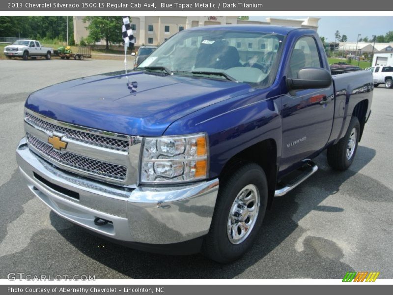 Blue Topaz Metallic / Dark Titanium 2013 Chevrolet Silverado 1500 LS Regular Cab 4x4