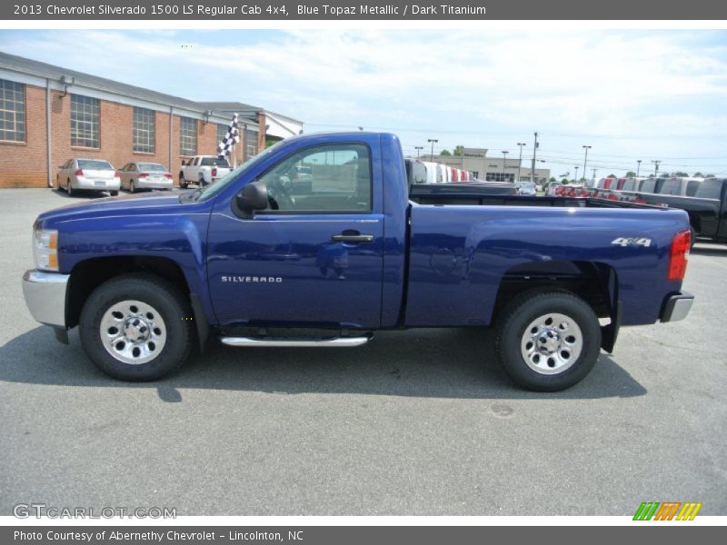 Blue Topaz Metallic / Dark Titanium 2013 Chevrolet Silverado 1500 LS Regular Cab 4x4